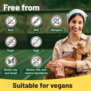 Vegan Collagen with Biotin, Lysine, Bamboo Silica, Zinc, Vitamin C, E & A. Collagen Supplements for Women 2 Months Supply. for Hair, Nails, Joints & Bones.