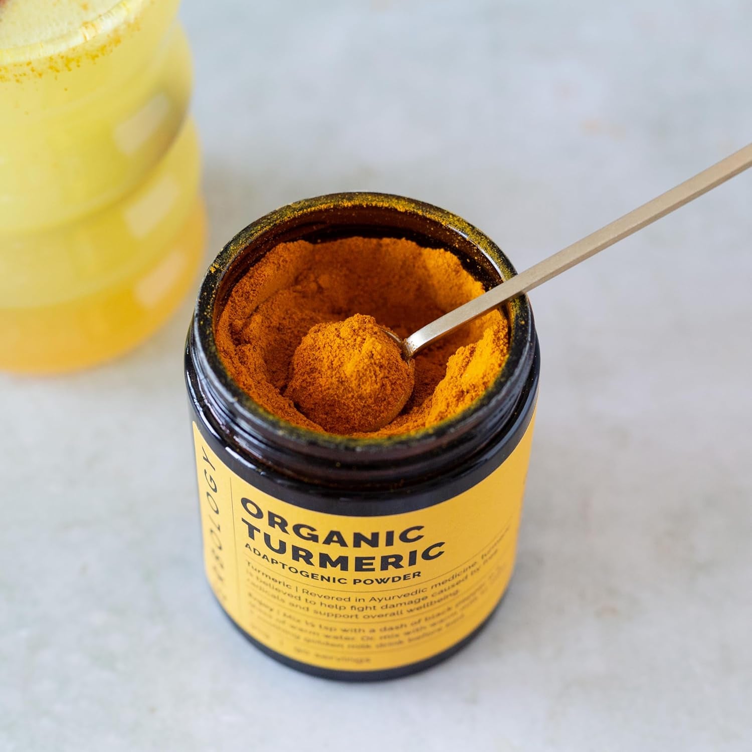 Erbology Organic Turmeric Powder 90G - 90 Servings - 5.5% Curcumin - No Additives or Preservatives - Sustainably Sourced Straight from Farm in India - Small Batch - Vegan - Gmo-Free