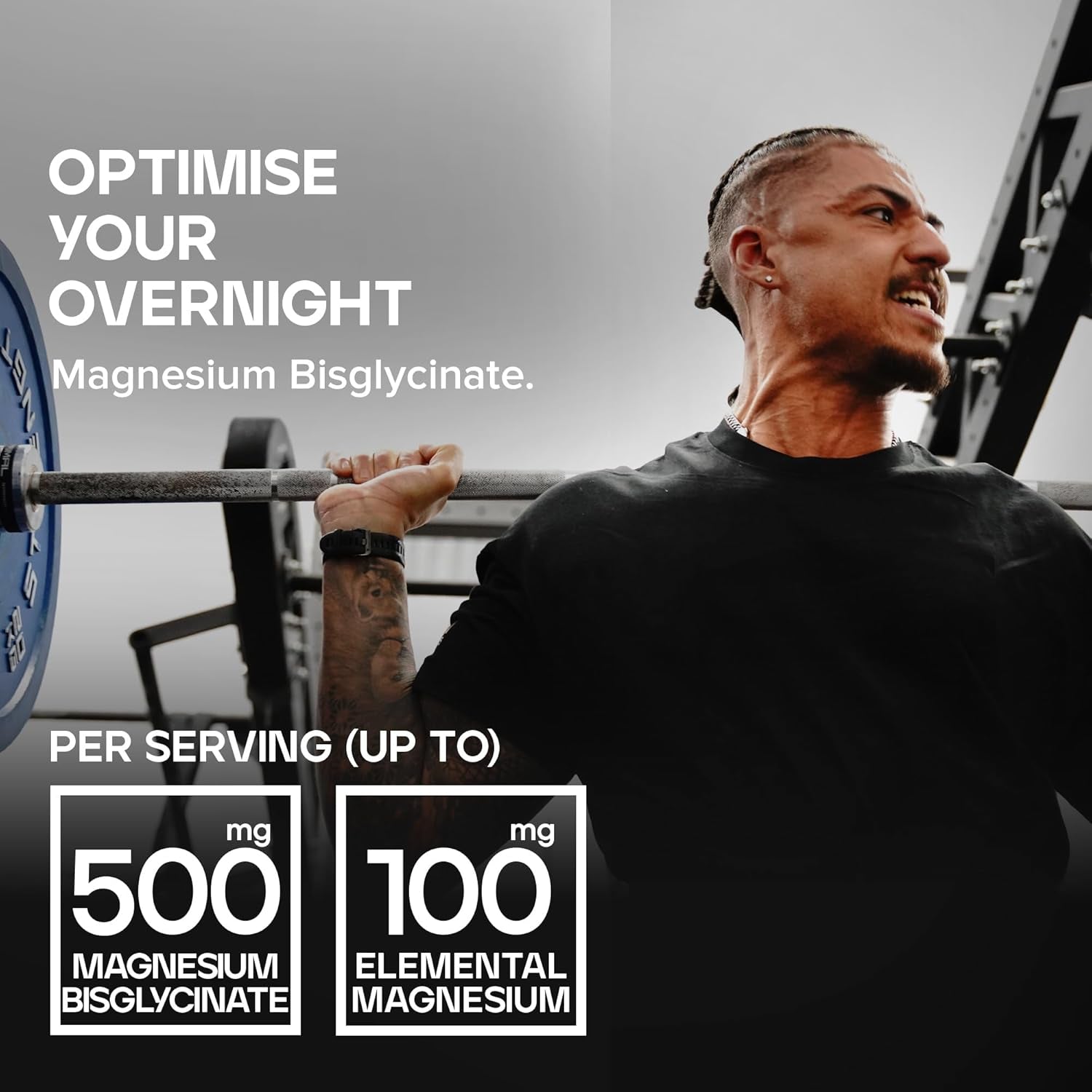 Bulk Magnesium Glycinate Bisglycinate Tablets, 1000Mg, 60 Tablets, High Absorption, Supports Muscle Function, Sleep, Bone Health and Energy, Vegan, Non-Gmo, Gentle on Stomach, Packaging May Vary