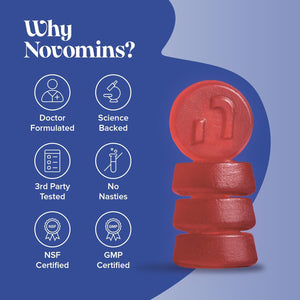 Novomins Prostafit - Prostate Gummies - High Strength Nettle Leaf Supplement for Men - Prostate Support & Urinary Health - with Pumpkin Seed & Zinc - Vegan Men'S Health Supplement - 60 Gummies