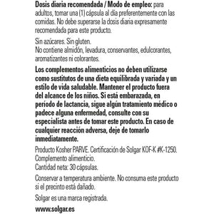 Solgar L-Glutathione Reduced 50 Mg Vegetable Capsules - Pack of 30 - Detoxification of the Liver - Glutamic Acid, Cysteine and Glycine - Vegan, Gluten Free and Kosher