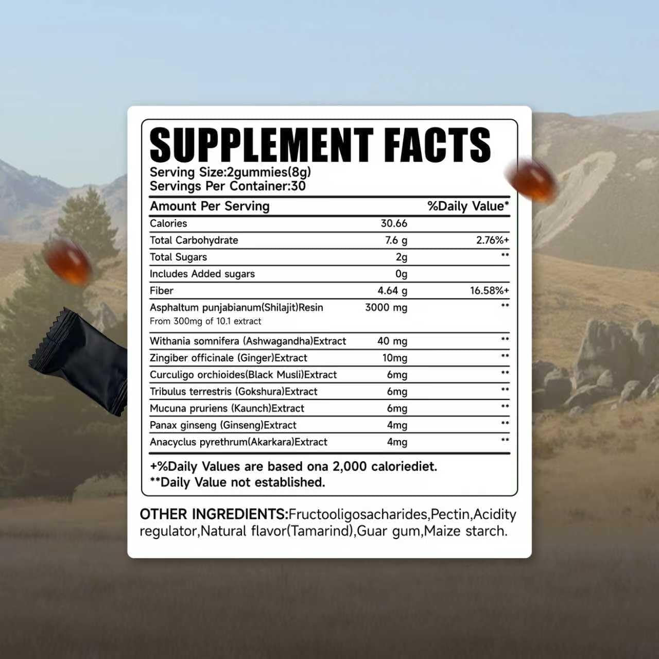 Shilajit Gold Gummies for Man, Gold Seal Pure Himalayan Shilajit Enriched with Acid Fulvic, Essential Minerals, 85+ Trace Elements to Boost Energy and Immunity, 60 Capsules.