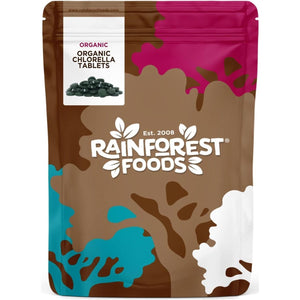 Rainforest Foods Organic Broken Cell Wall Chlorella Tablets 500Mg Pack of 300