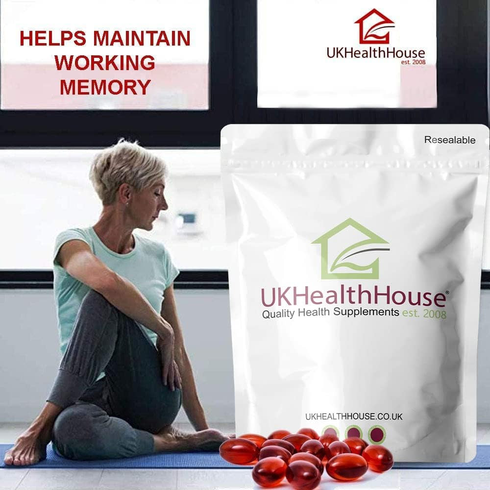 Ukhealthhouse Premium - Superba Pure Red Krill Oil Capsules - 500Mg X 180 - Extra High Strength