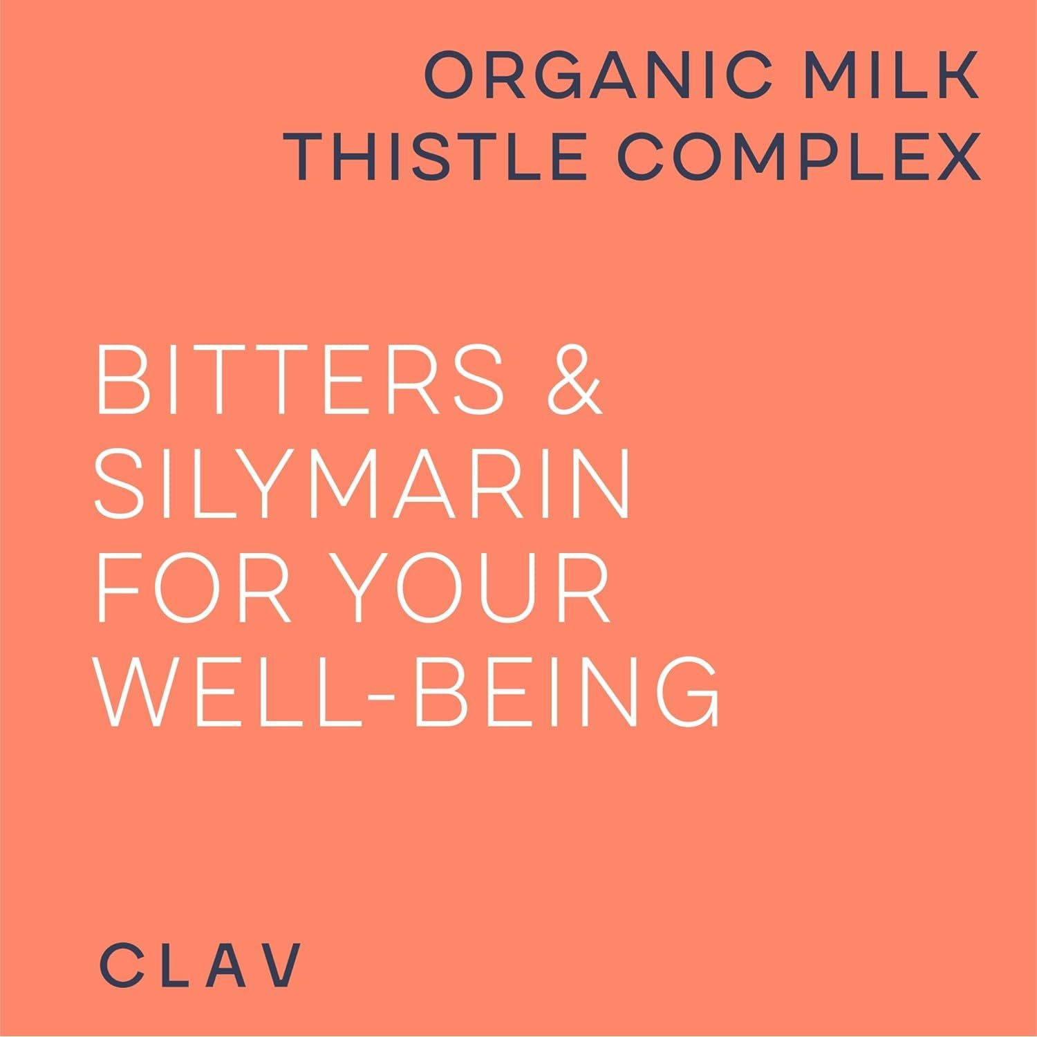Organic Milk Thistle & Artichoke Extract Complex - Rich in Silymarin & Bitters - 120 Capsules = 60 Days Supply - Vegan - Non-Gmo - Made in Germany