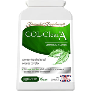 Specialist Supplements Col-Clear a Colon Health Support 100 Capsules, (Pack of 1)
