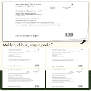 Swanson Full Spectrum Magnolia Bark, 400Mg, 60 Capsules, High Strength, Lab Tested, Soy Free, Gluten Free, Non-Gmo