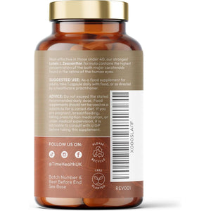 Lutein 40Mg with Zeaxanthin 2Mg – New Micro-Encapsulated Formula – 100% Pure Natural Highly Bioavailable – UK Manufactured (120 Capsule Bottle)