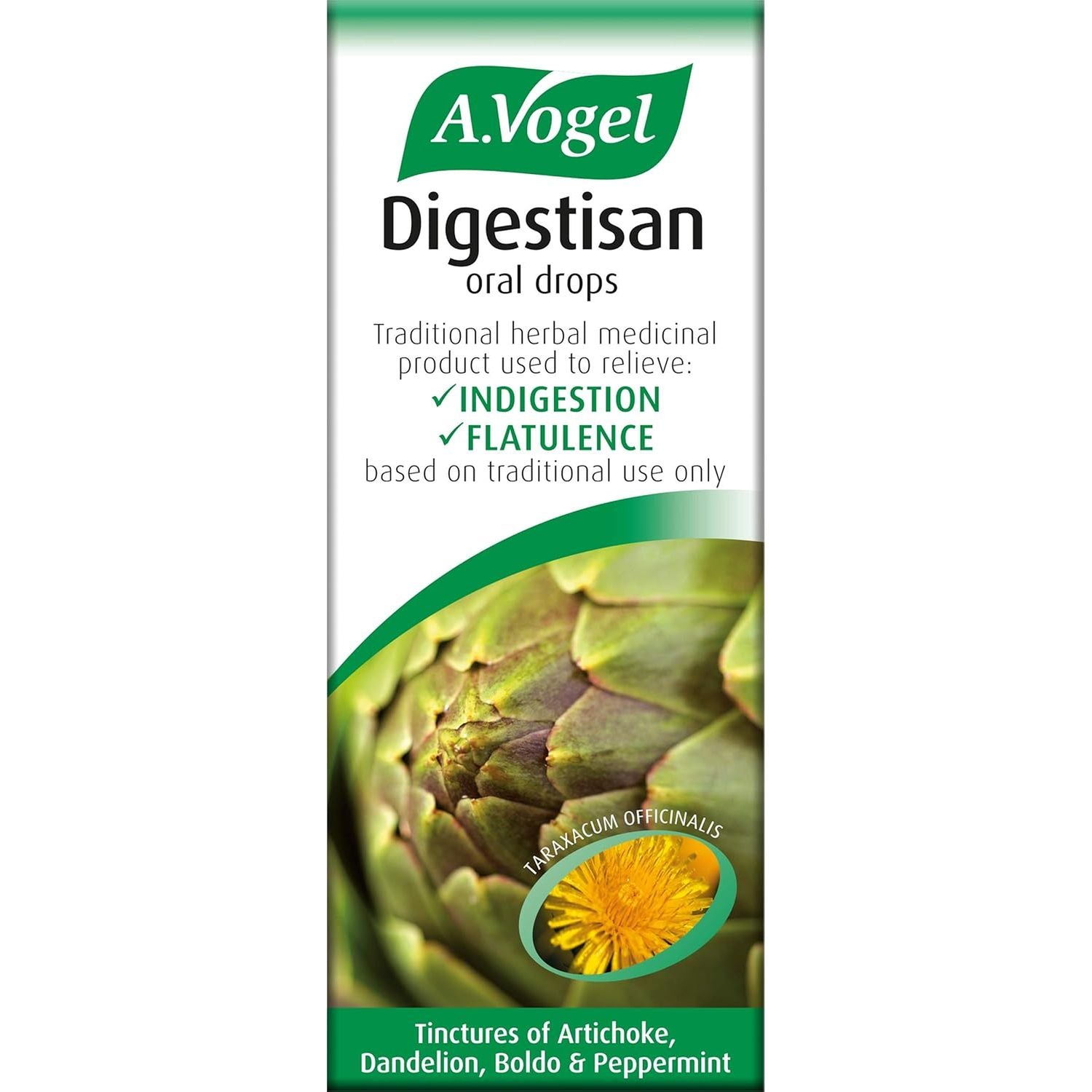 A.Vogel Digestisan Oral Drops 50Ml | Indigestion Relief | Helps with Feeling of Fullness and Flatulence | 50Ml