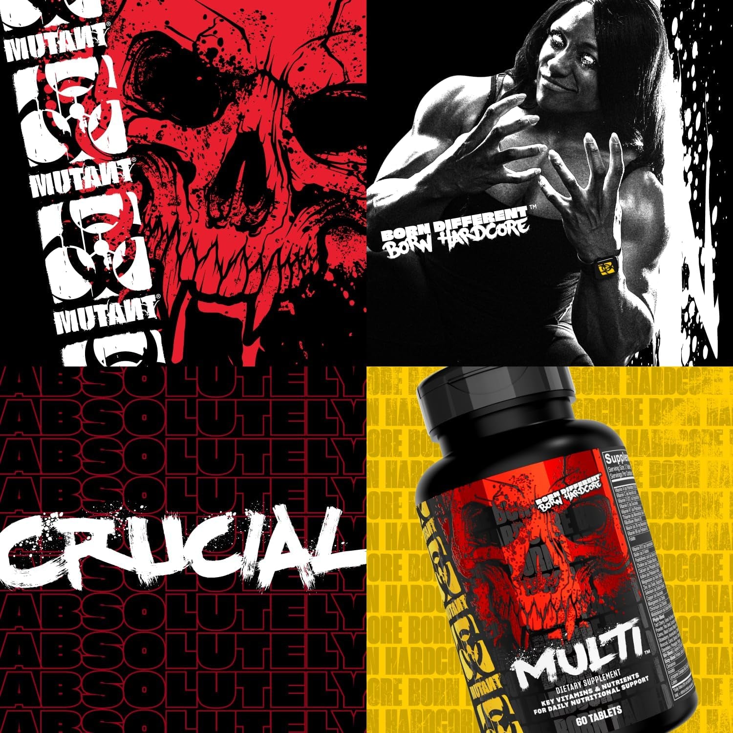 MUTANT Multi - High Potency Vitamins with 75+ Ingredients | Specifically Formulated for Heavy Lifting | 60 Tablets