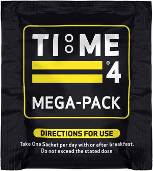 Time 4 Mega - Pack 30 Day Supply - Ultra High Strength Vitamins, Minerals, Trace Elements, Herbal Extracts, Omega 3 Fatty Acids, L-Carnitine, Coq10, Liver Support Liver Health & Nootropic Complex