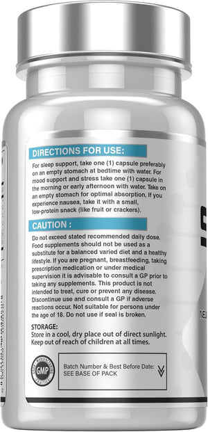 5HPT Ultra 4,000MG - Extra Strength Griffonia Seed Extract Neurotransmitter Support with Nicotinamide, Glycine, Inositol, Vitamin B6, 60 Vegan Capsules