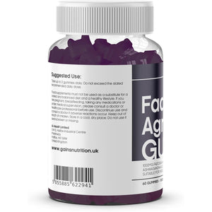 GN Fadogia Agrestis | 60 Fadogia Agrestis Gummies - 1000Mg per Serving with with Ashwagandha & Zinc - High Strength Fadogia-Agrestis Extract | Blueberry Flavour, Non-Gmo & Suitable for Vegans