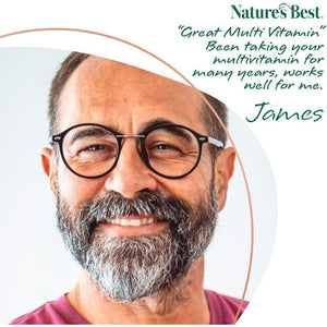 Nature'S Best Multi-Max Man 50+ Multivitamin - Targeted Support with Vitamin D, B and Magnesium for Energy & Cognitive Health for Men over 50 - UK Made - 90 Tablets (3 Months' Supply)