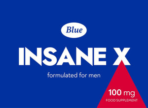 INSANE X - 10 Extra Strong Pills for Men UK - Natural Fast-Acting Ginseng Tablets for Men - for Enhanced Performance & Stamina - Food & Herbal Supplement