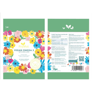 Fruitful Vegan Omega 3 with DHA & EPA – EU Algae Supplement for Fertility Support & Antioxidants – Pregnancy Supplement for Women – Pure Formula – 30 Day Supply