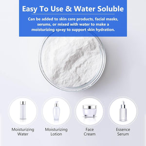 DEJIN Hyaluronic Acid Powder, Pure Hyaluronic Acid Powder for Face, Low Molecular Weight, Water Soluble Hydrating Ingredient for Skin Moisture, DIY Facial Serum, 100G