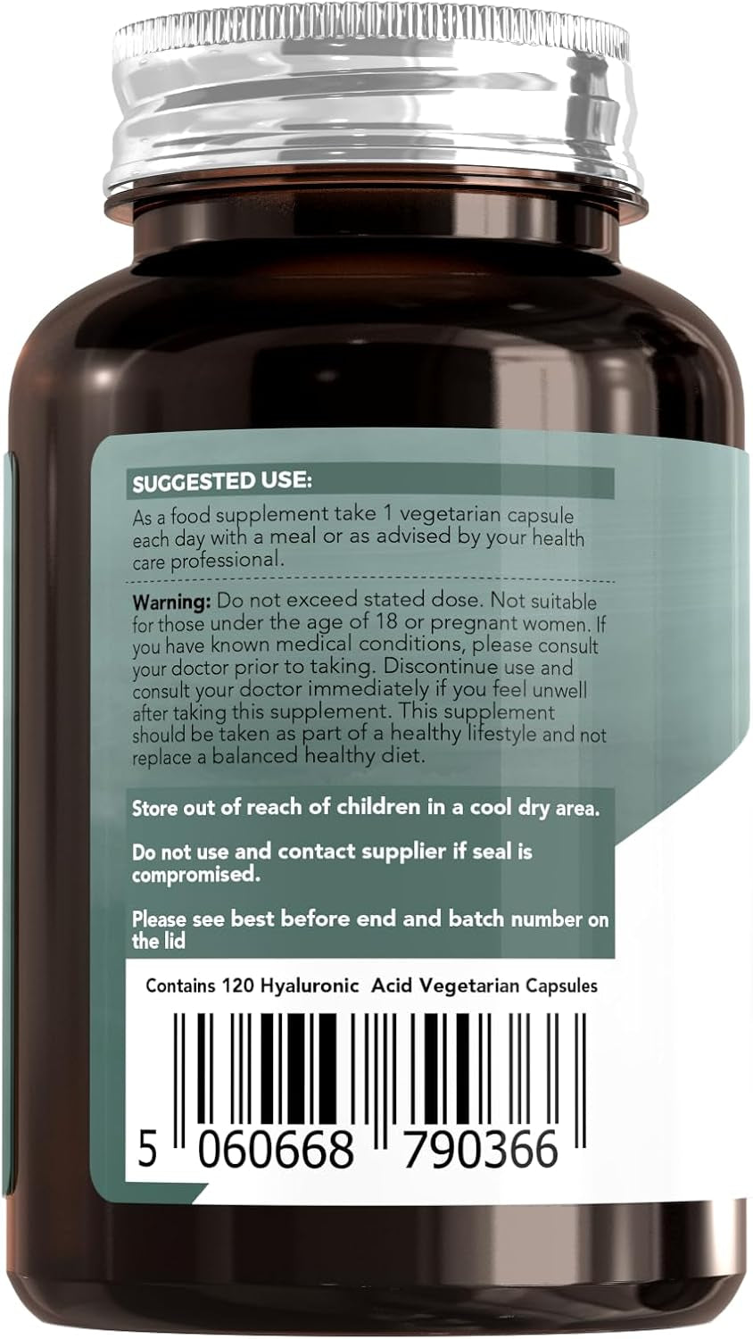 Iperk Hyaluronic Acid 300Mg | 120 Capsules 4 Months Supply | Hyaluronic Acid Supplement