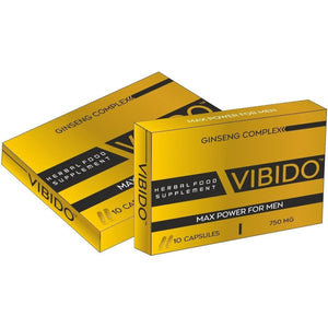 VIBIDO 750Mg | Stronger | Longer | Harder | Performance | Extra Strength Enhancing Pills | Stamina Endurance Booster Supplement Pills for Men | 10 Ginseng Capsules