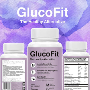 Gluco Fit Supplement, Improves Insulin Function, Slows Carb Absorption, Promotes Gut Health, 60 Vegan Capsules, Weight Management with Added Vitamins'