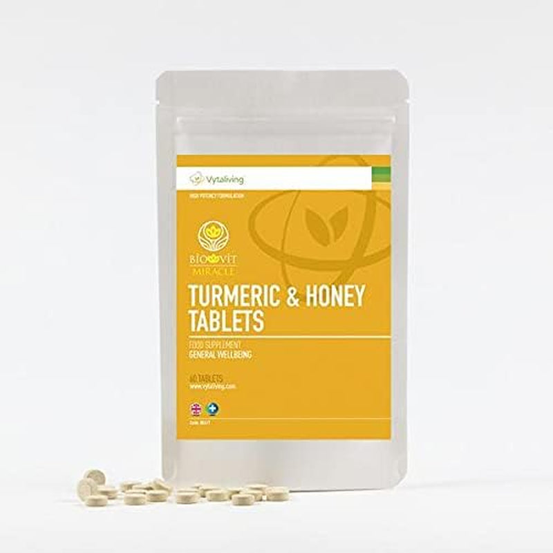 VYTALIVING Biovit Turmeric & Honey - Joint Care Supplements - Turmeric Supplements - Immunity Booster - Joint Relief | 60 Tablets