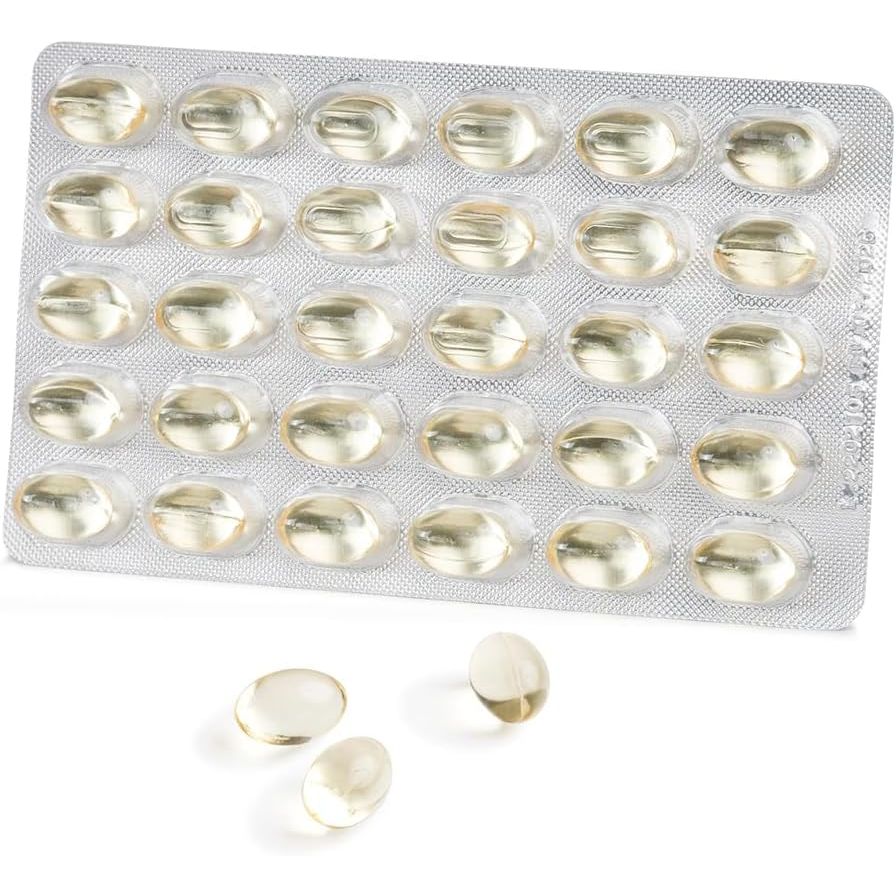 Omega 3 Fish Oil Capsules IFOS Certified - OMEGOR Vitality 500 Omega3 Supplement with 535Mg EPA and 268Mg DHA for 2 Capsules - No Aftertaste (60 Softgel Caps)