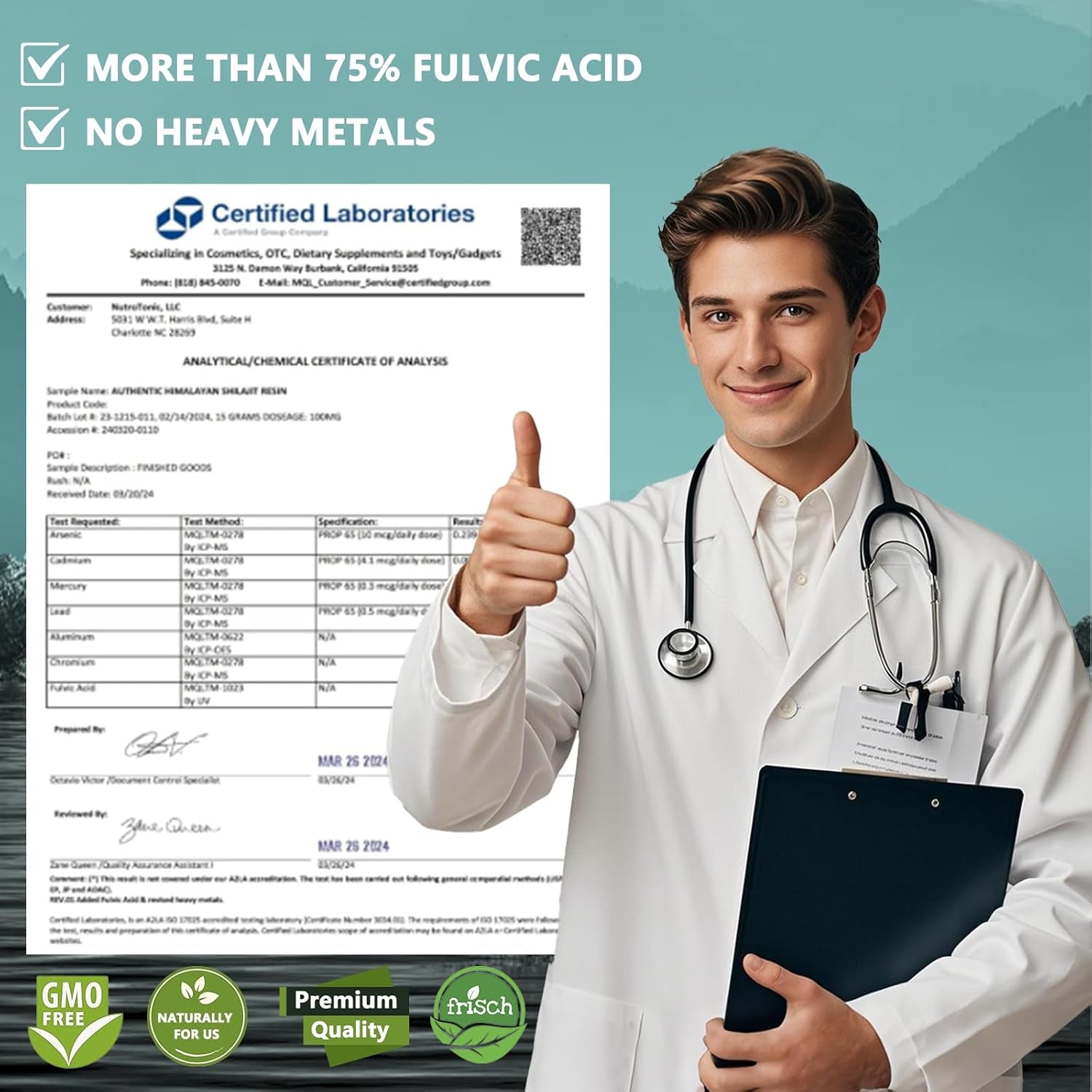 Shilajit Resin | Contains 75% Fulvic Acid | 85+ Trace Minerals, Gold Grade Shilajit Resin 30G, Provides Energy and Immunity, Suitable for Men and Women.