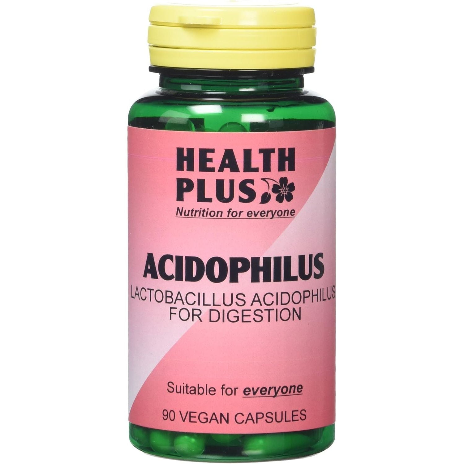 Health plus Acidophilus Probiotic Digestive Health Supplement - 90 Capsules