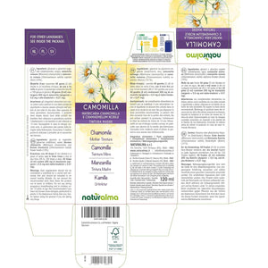 German and Roman Chamomile (Matricaria Chamomilla and Chamaemelum Nobile) Flower Heads Alcohol-Free Mother Tincture Naturalma - Liquid Extract Drops 120 Ml - Food Supplement - Vegan