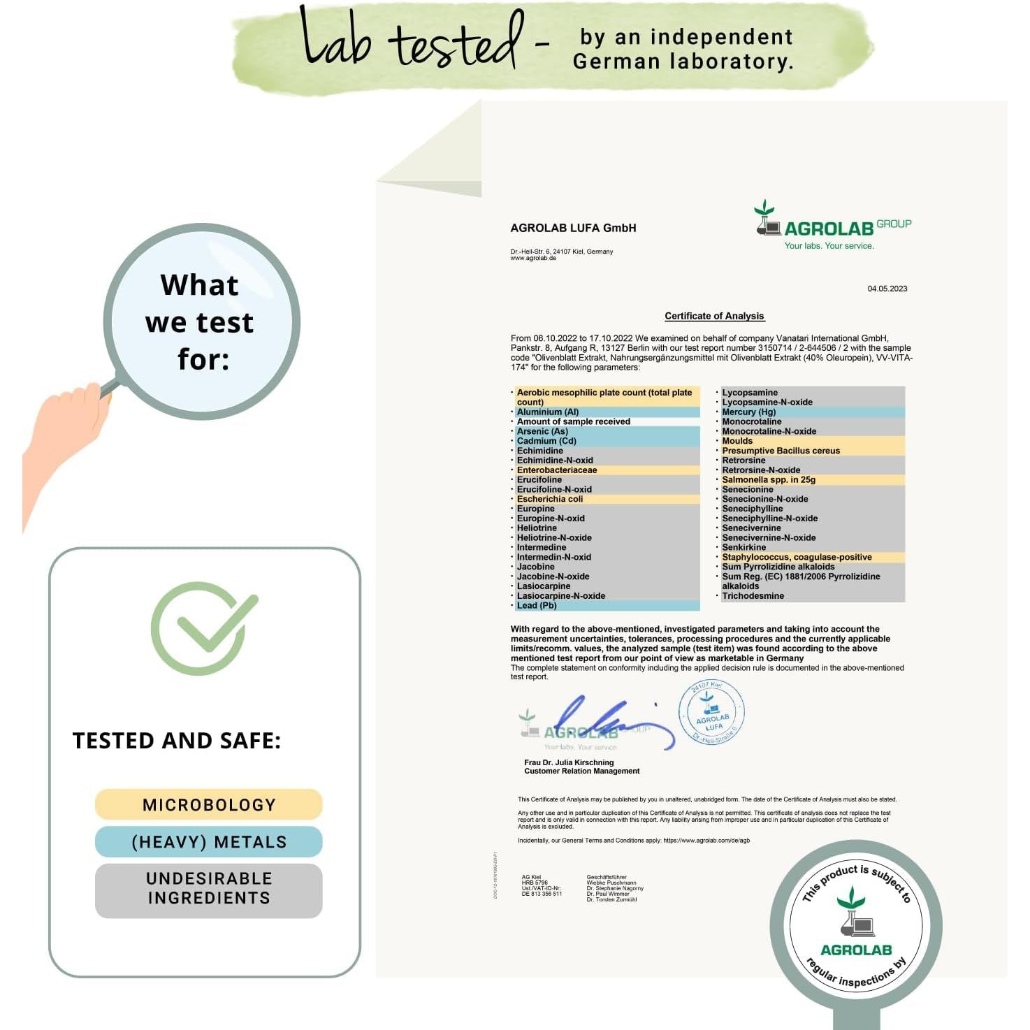 Vegavero Olive Leaf 7500 Mg | Highest Strength 40% Oleuropein | 15:1 Extract from Spanish Olive Leaves | NO Additives, Lab-Tested | 90 Capsules | Vegan