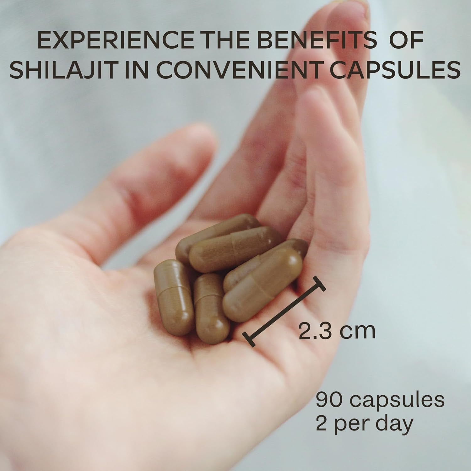Pure Himalayan Shilajit - 36,000Mg - 30:1 Extract Ratio - 90 Pure Shilajit Capsules for Men- with 50% Fulvic Acid - More Convenient than Resin - Rich in Trace Minerals