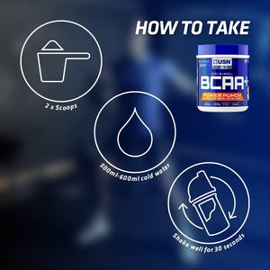 USN Power Punch BCAA Amino Acids Powder, Tangerine Flavour - 400G, Vegan BCAA Powder, Vitamin B6 & No Sugar, Pre Workout or Intra Workout Energy Drink Mix & Dietary Supplement to Maximise Performance