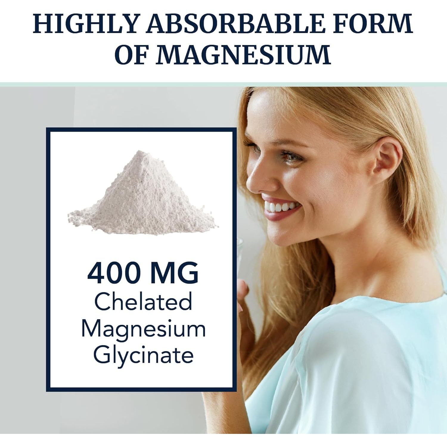Magnesium Glycinate 400Mg | Chelated Bisglycinate for Muscle Relaxation, Bones, Heart, Nerve, Sleep & Calm Support for Women & Men | High Absorption Magnesium Chelate Supplement | 120 Capsules