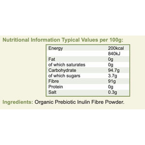 Golden Greens Organic Prebiotic Inulin Fibre, 250G