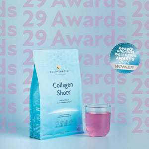 Rejuvenated Collagen Shots - 10,000 Mg Marine Collagen Supplement Drink with Antioxidants, Vitamins & Hyaluronic Acid (30 Servings)