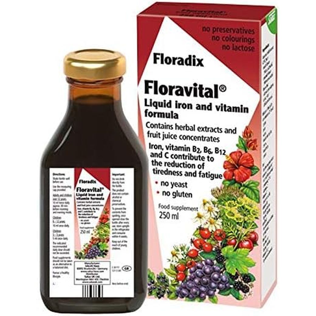 (2 Pack) - Floradix - Floravital Yeast and Gluten Fr | 250Ml | 2 PACK BUNDLE