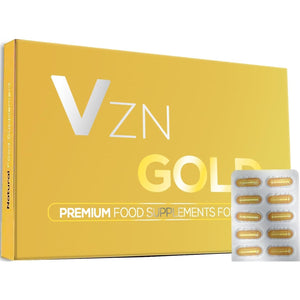 V - Gold Strong & Fast Acting Effect - Panax Ginseng Root Complex Enhancing Male Stamina & Energy Pills for Men, High Strength Performance Supplement 10 Capsules/Tablet