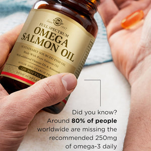 Solgar Full Spectrum Omega Softgels - Pack of 120 - Fish Oil Supplement for Immunity, Brain and Eye Health - with Omega 3, 6, 9, EPA & DHA - Vitamin D3 & Antioxidants