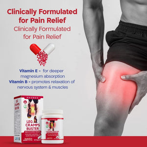 MAGNOX® Leg Cramps Buster | Magnesium Supplement for Muscle Cramps & Spasms | 380Mg Magnesium for Leg Cramps at Night | 3X More Absorption | Dead Sea Minerals | Magnesium for Sleep & Muscle | 60 Caps
