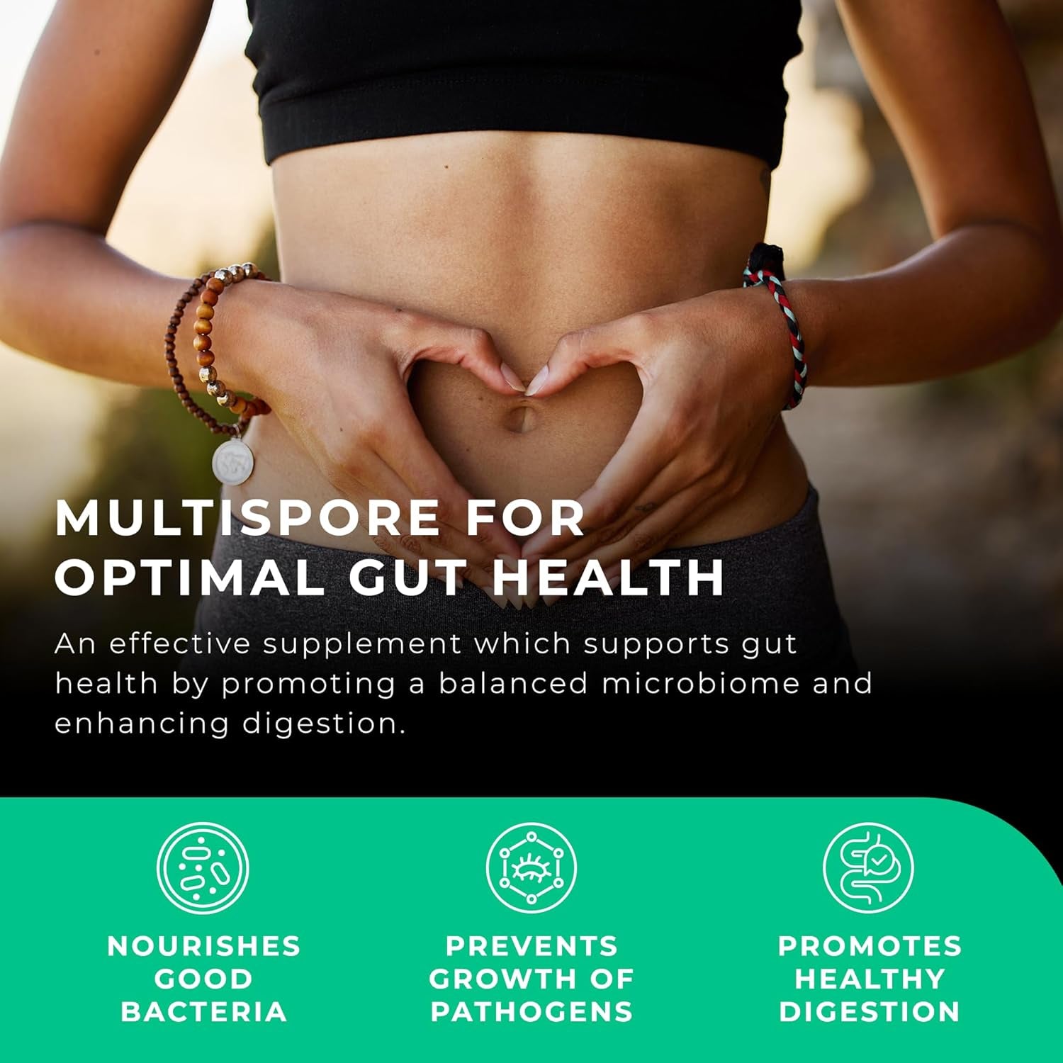 Multispore® plus Probiotics, 4 Month Supply - 120 Capsules, Bacillus Coagulans & Bacillus Subtilis Spore Based Probiotic, Bloating Relief/Gut Health, with Digestive Enzymes & Prebiotic Inulin, UK Made