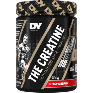 DY Nutrition the Creatine Complex 400G - High Performance Creatine Monohydrate Powder with Beta Alanine, Taurine + B Vitamins for Muscle Endurance, Pump & Recovery X40 Servings (Strawberry Flavoured)