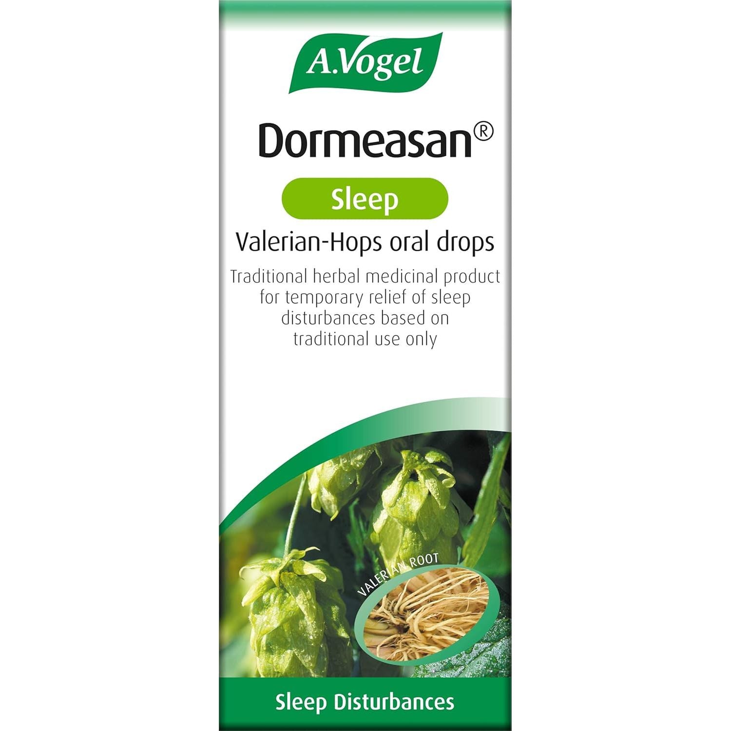 A.Vogel Dormeasan Sleep Valerian-Hops Oral Drops | Just Take 30 Drops before Bedtime | 58 Days of Supply | Sleeping Aid | Extracts of Fresh Valerian Root | 50Ml