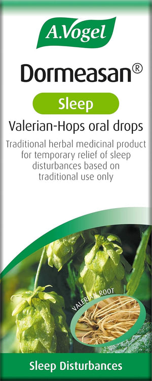 A.Vogel Dormeasan Sleep Valerian-Hops Oral Drops | Just Take 30 Drops before Bedtime | 58 Days of Supply | Sleeping Aid | Extracts of Fresh Valerian Root | 50Ml