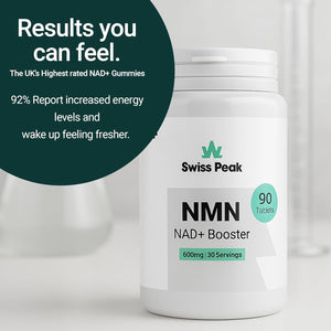NMN = NAD+ Supplement, 600Mg per Serving, Enhanced Absorption, Actual NAD+ Supplement for Cellular Repair & Energy Metabolism | Vegan, Non-Gmo