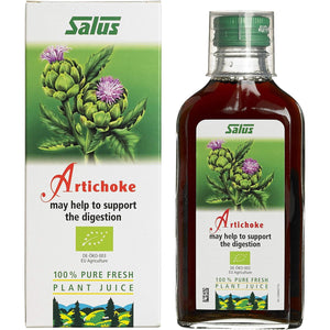Salus Artichoke Organic 100% Pure Fresh Plant Juice 200 Ml