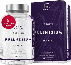 High Strength Magnesium Supplements for Women and Men -1575Mg per Daily Dose (425Mg Elemental) - Chelated Magnesium Glycinate, Citrate, Malate, and Oxide - 180 Capsules - Vegan