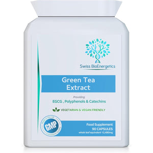 Green Tea Capsules - 12,480Mg - 90 Capsules of Premium Extract - Contains Polyphenols, Catechins & EGCG - Powerful Antioxidant for Immune Health - Not Green Tea Tablets - Made in UK