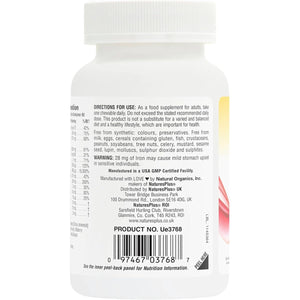 Naturesplus Hema Plex Chewable Iron - Gentle Iron Supplement with Vitamin C, Methyl B12, Folate - Blood Health, Immune, Energy - Vegan, Gluten Free - 60 Chewable Tablets