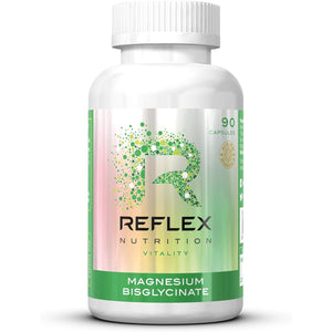 Reflex Nutrition Magnesium Bisglycinate - Magnesium Supplements for Normal Muscle Function during & after Workouts - Reduce Tiredness and Fatigue - 125Mg Magnesium Tablets High Strength (90 Capsules)