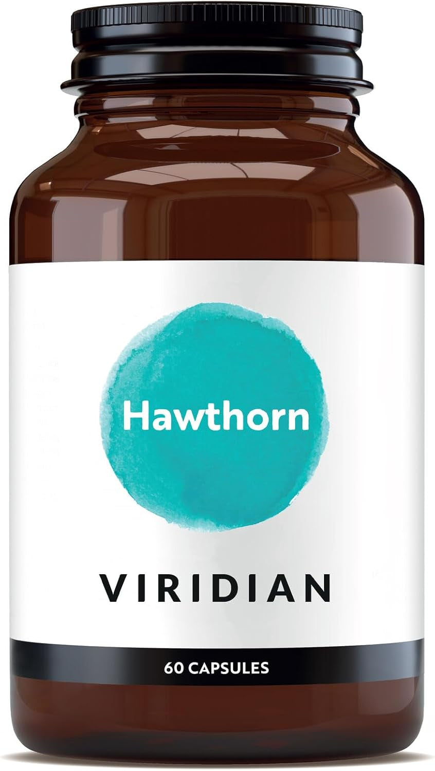 Viridian - Hawthorn Berry Extract - 60 Caps | Heart Function & Circulation Support | Standardised 4:1 Extract in Whole Hawthorn Berry Base | 100% Active Ingredients | Expertly Formulated